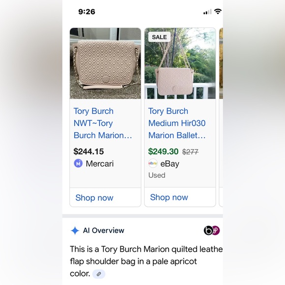 Tory Burch Quilted Chain-Handle Shoulder Bag in Pale Pink - Picture 3 of 16